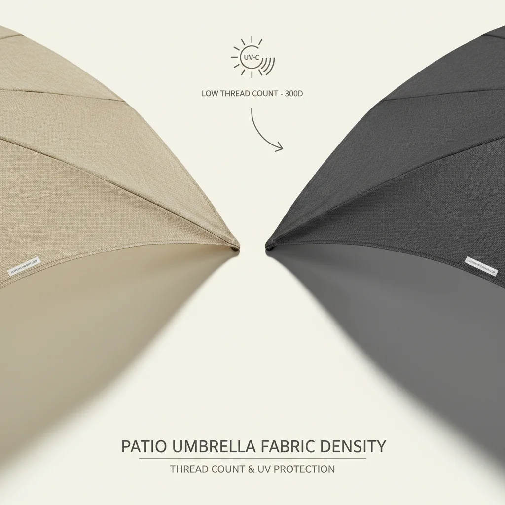 Patio Umbrella Fabric Density: Does Thread Count Matter for UV Protect